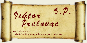 Viktor Prelovac vizit kartica